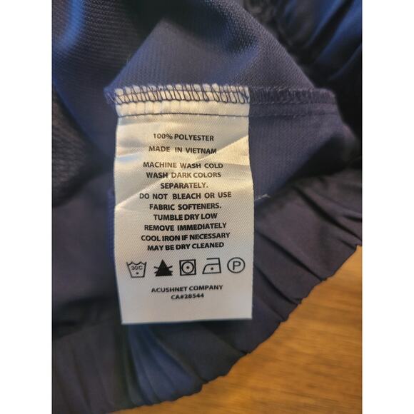 FootJoy Men’s L Golf Pullover 1/2 Zip Blue Windshirt Jacket River Club Logo EUC - Picture 8 of 10